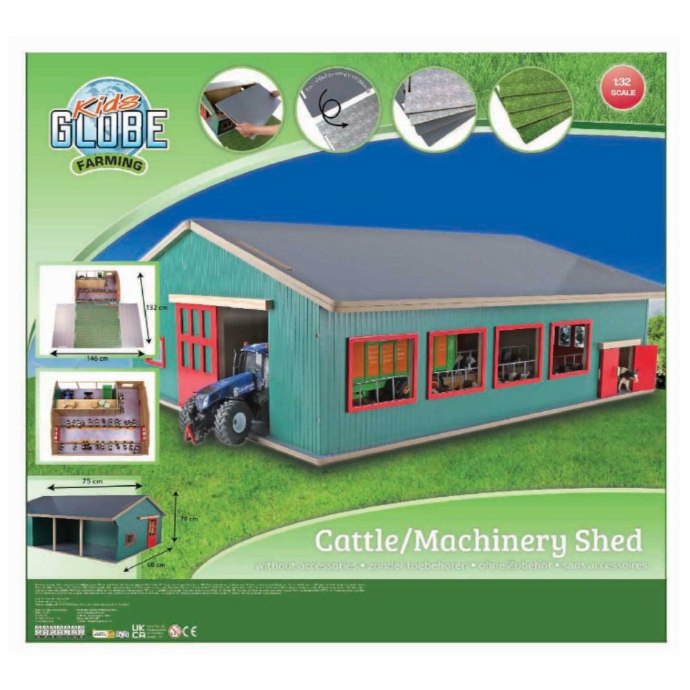 Kids Globe Animal Barn with Storage and Pasture
