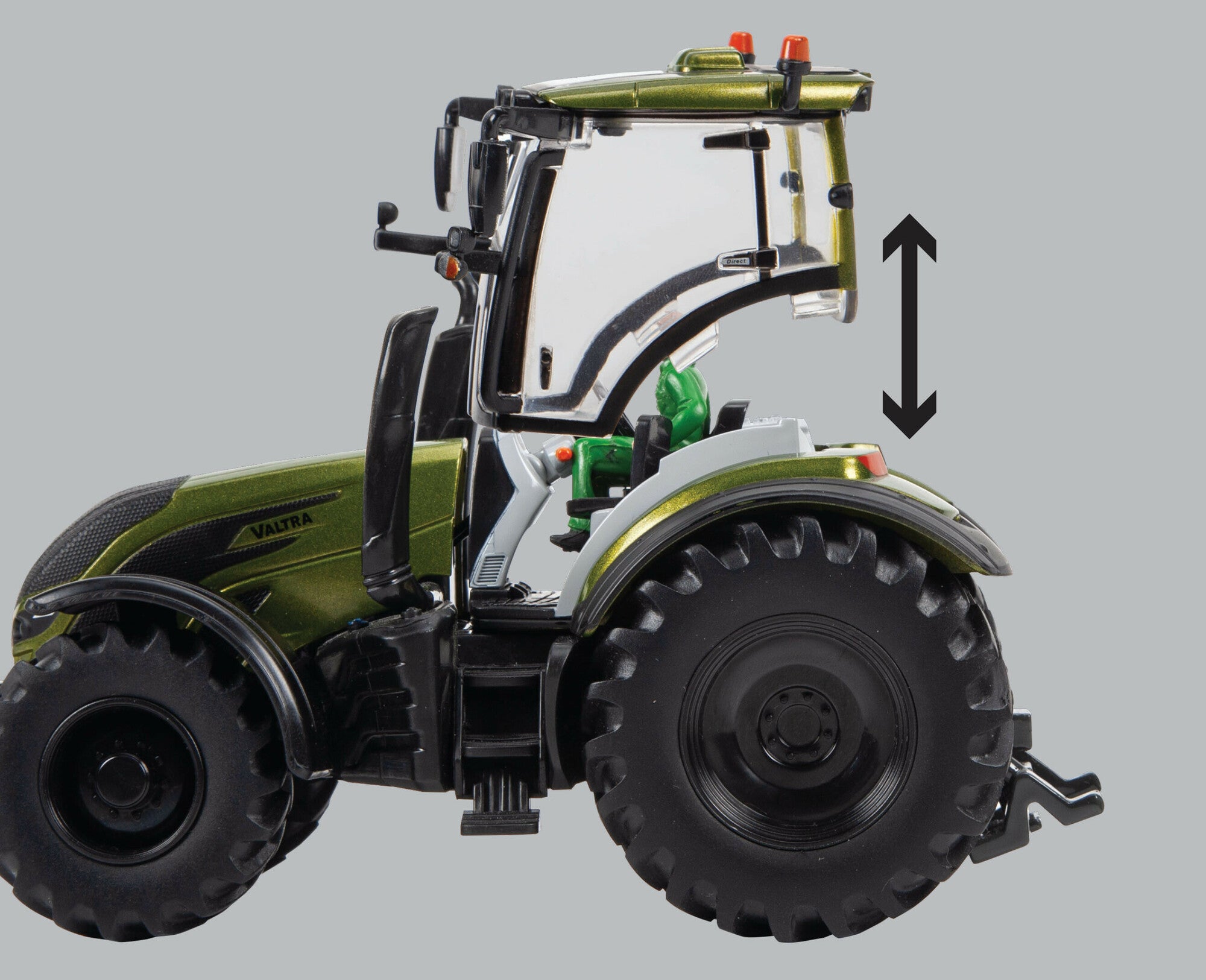 Britains Metallic Olive Green Valtra Playset 43323