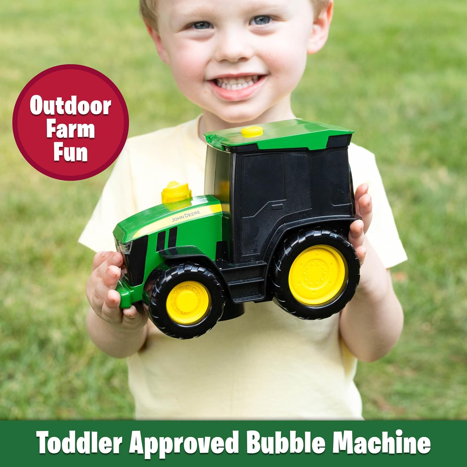 John Deere Bubble & Go Tractor