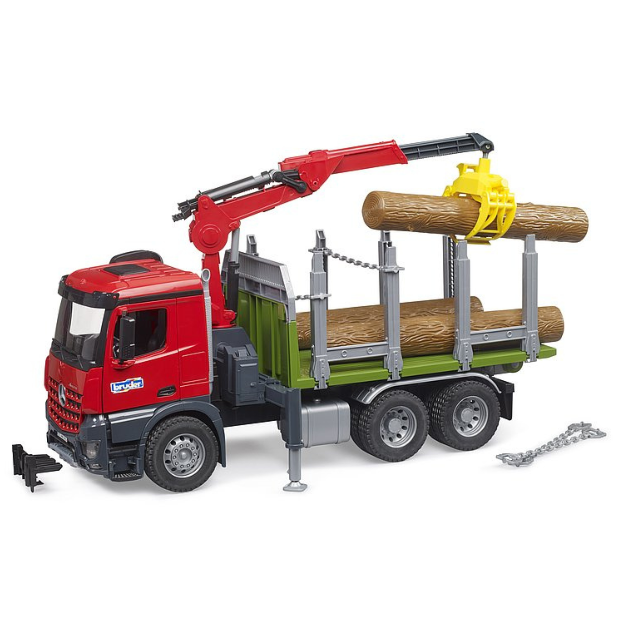 Bruder Timber Lorry with Loading Crane Logs 03669