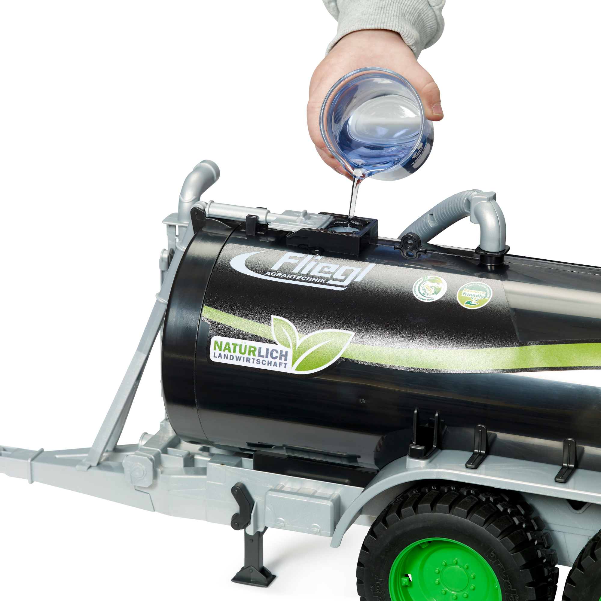 Bruder Toys Fliegl Barrel Trailer Jumbo Line Plus