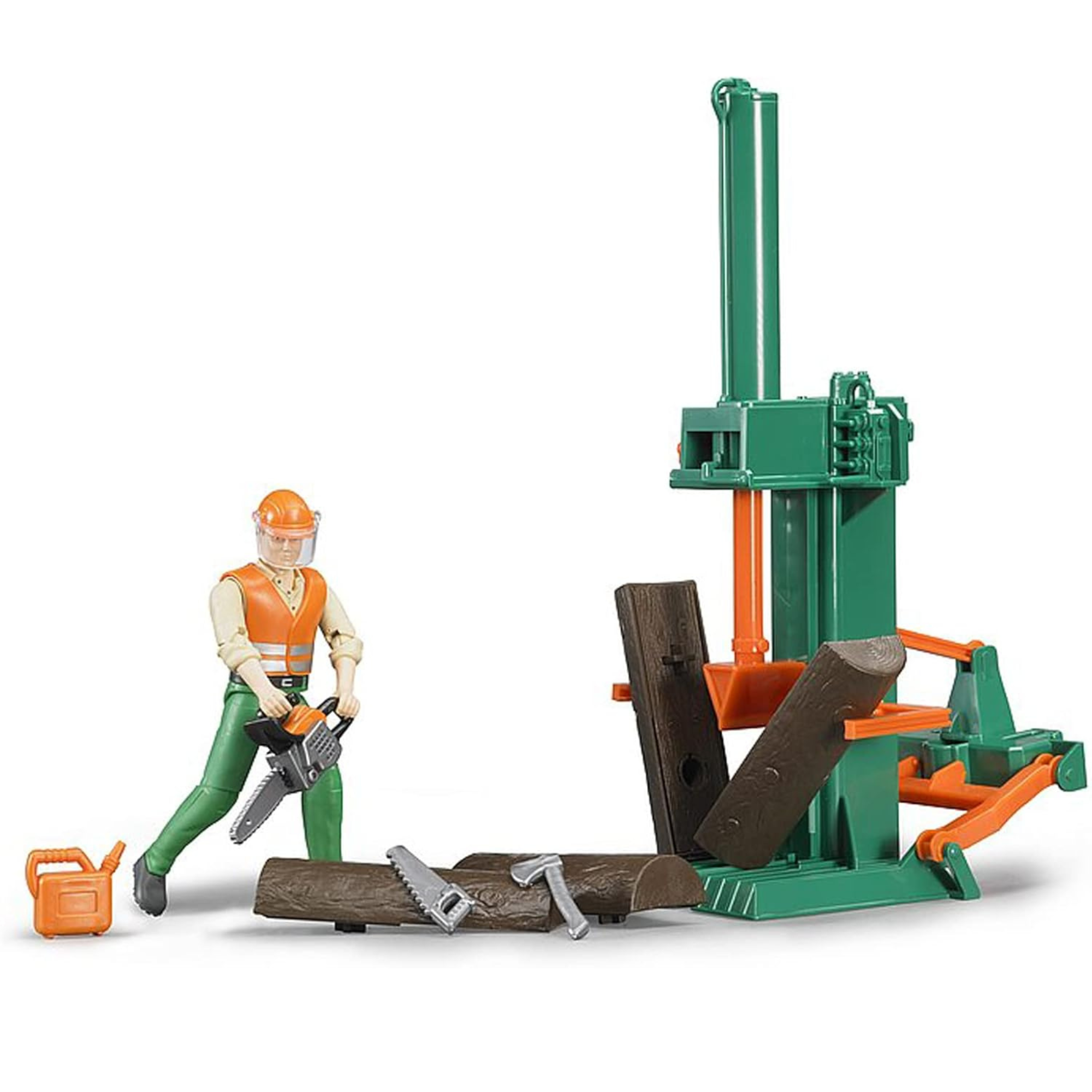 Bruder Toys Forestry Set with Log Splitter & Accessories