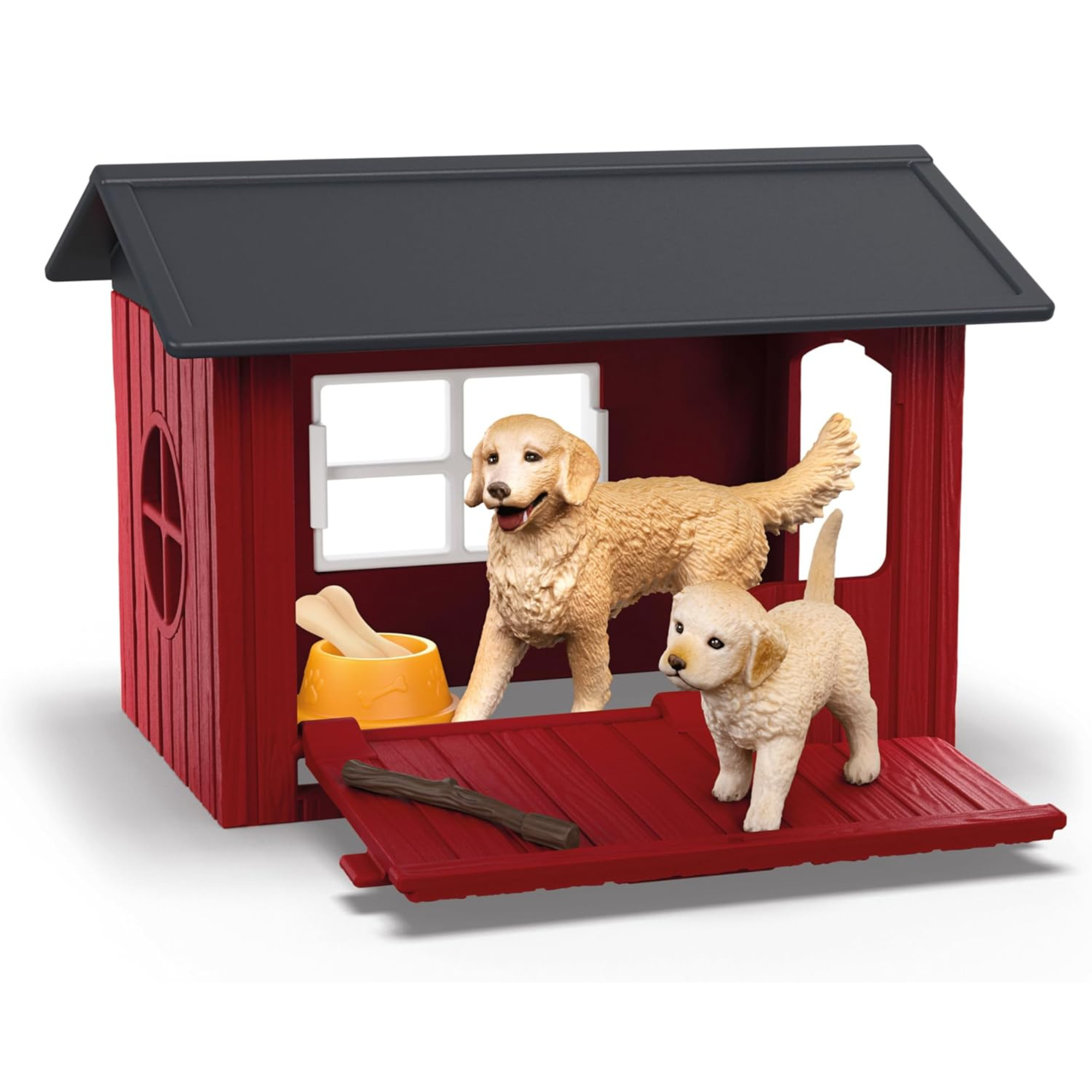 Schleich Dog Kennel with Golden Retrievers 42722