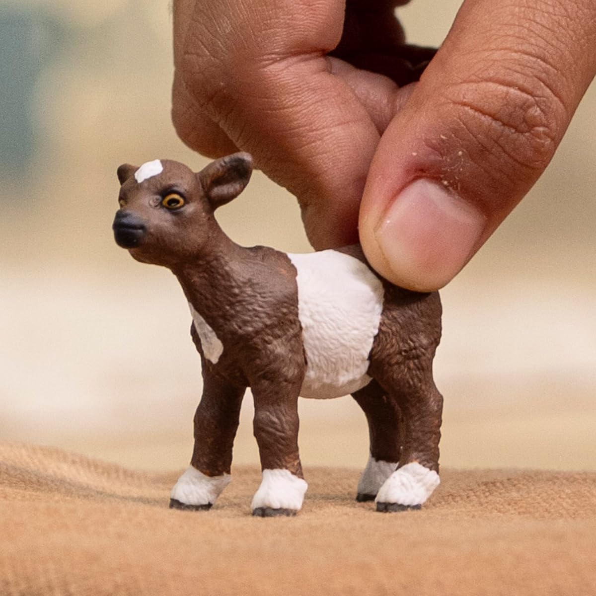 Hand Holding Goat Kid Schleich 14888
