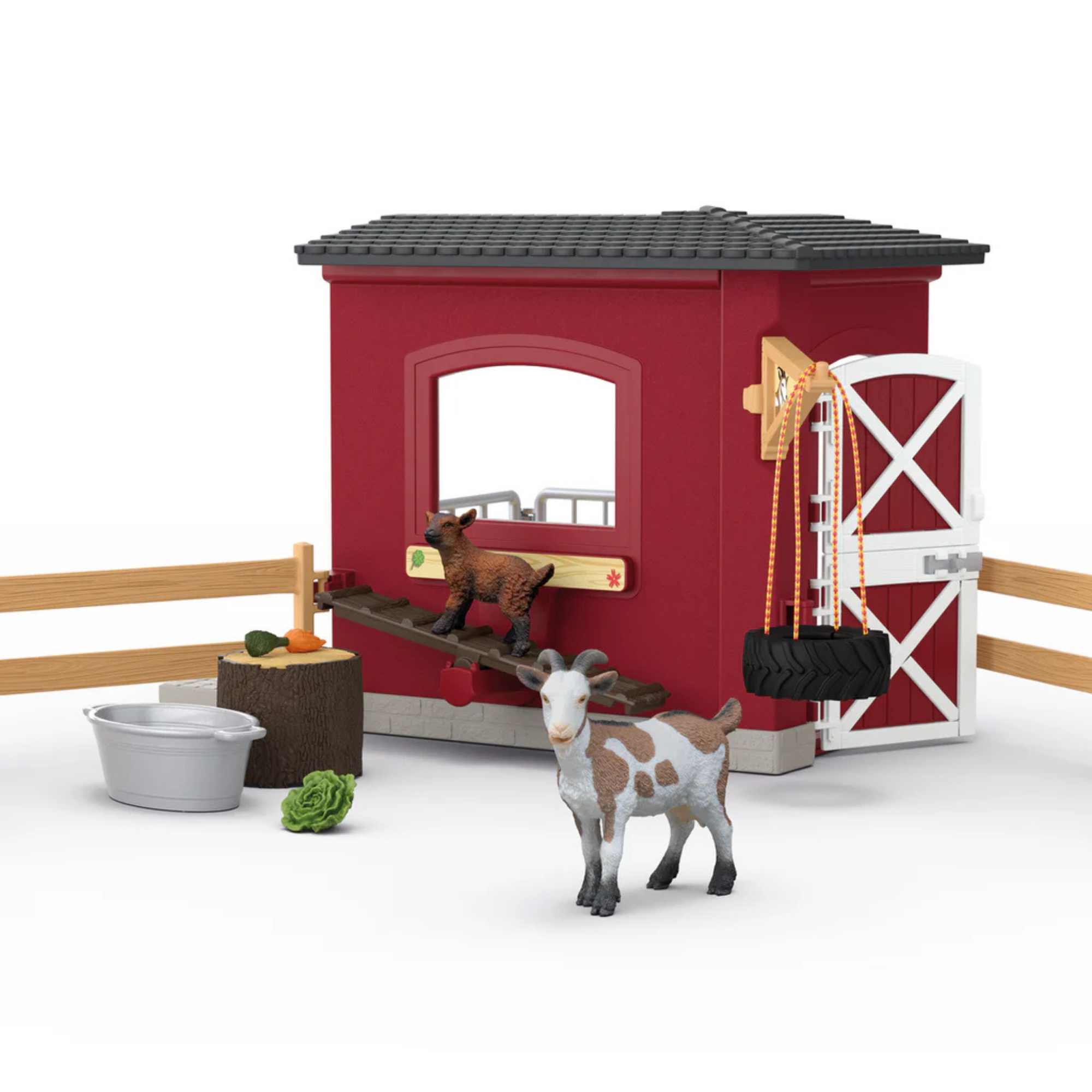 Schleich Goat Stable Playset