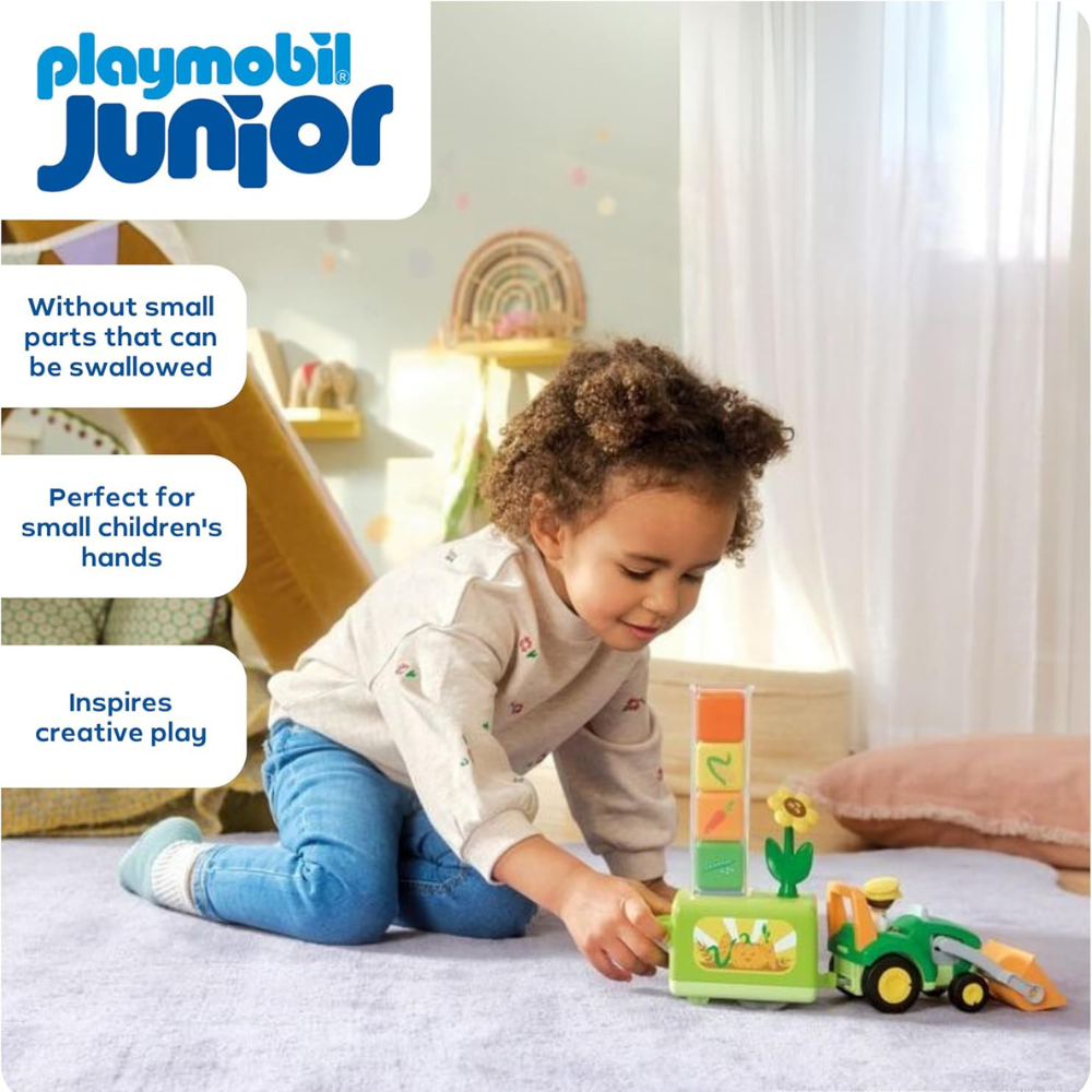 PLAYMOBIL 71773 Junior Tractor with Load and Drop Planter