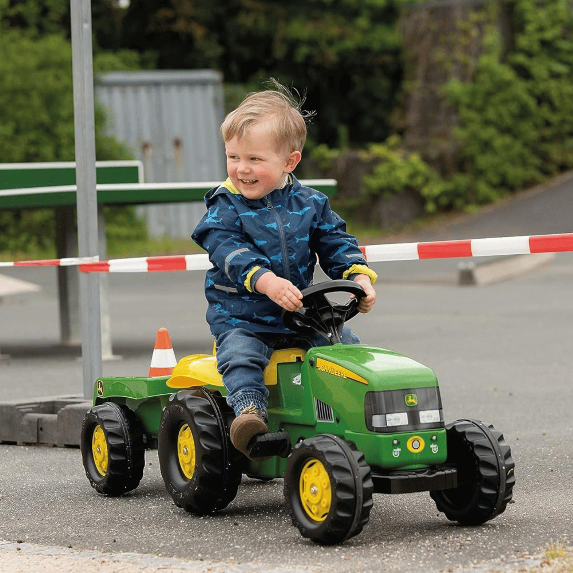 John Deere Tractor & Trailer Rolly Ride On