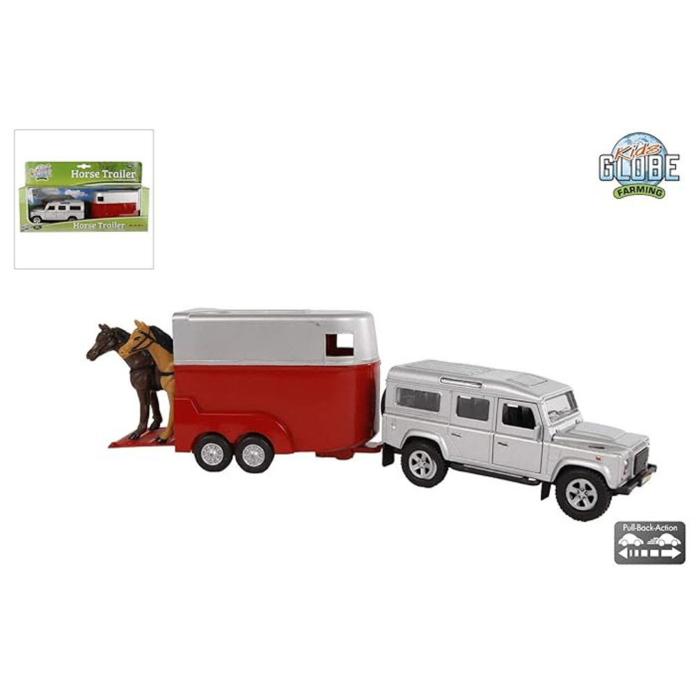 Land Rover Defender with Horse Trailer