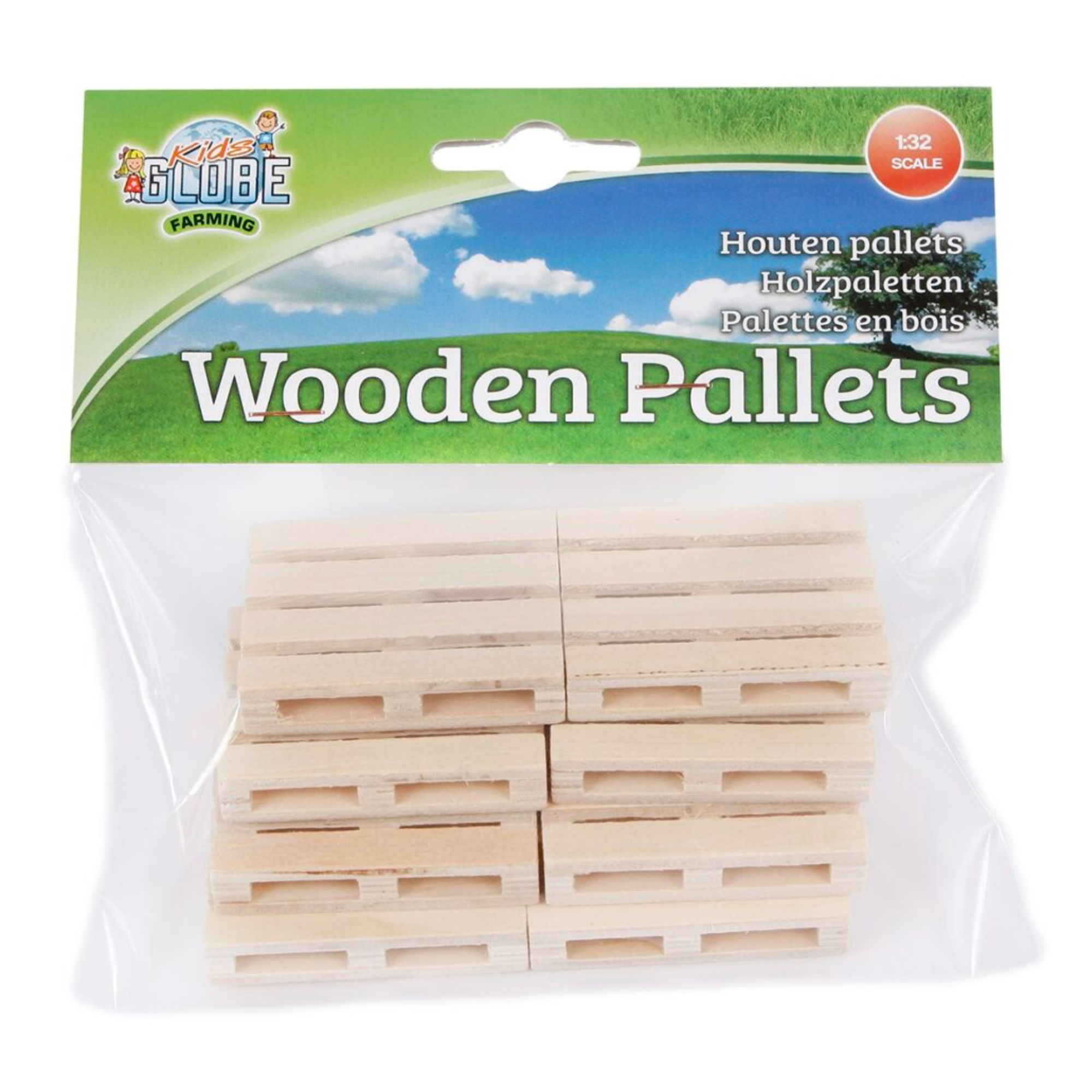 Set of 8 Toy Wooden Pallets