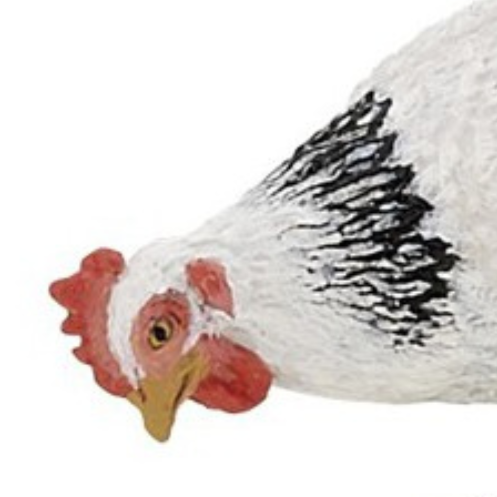 Papo Pecking White Hen