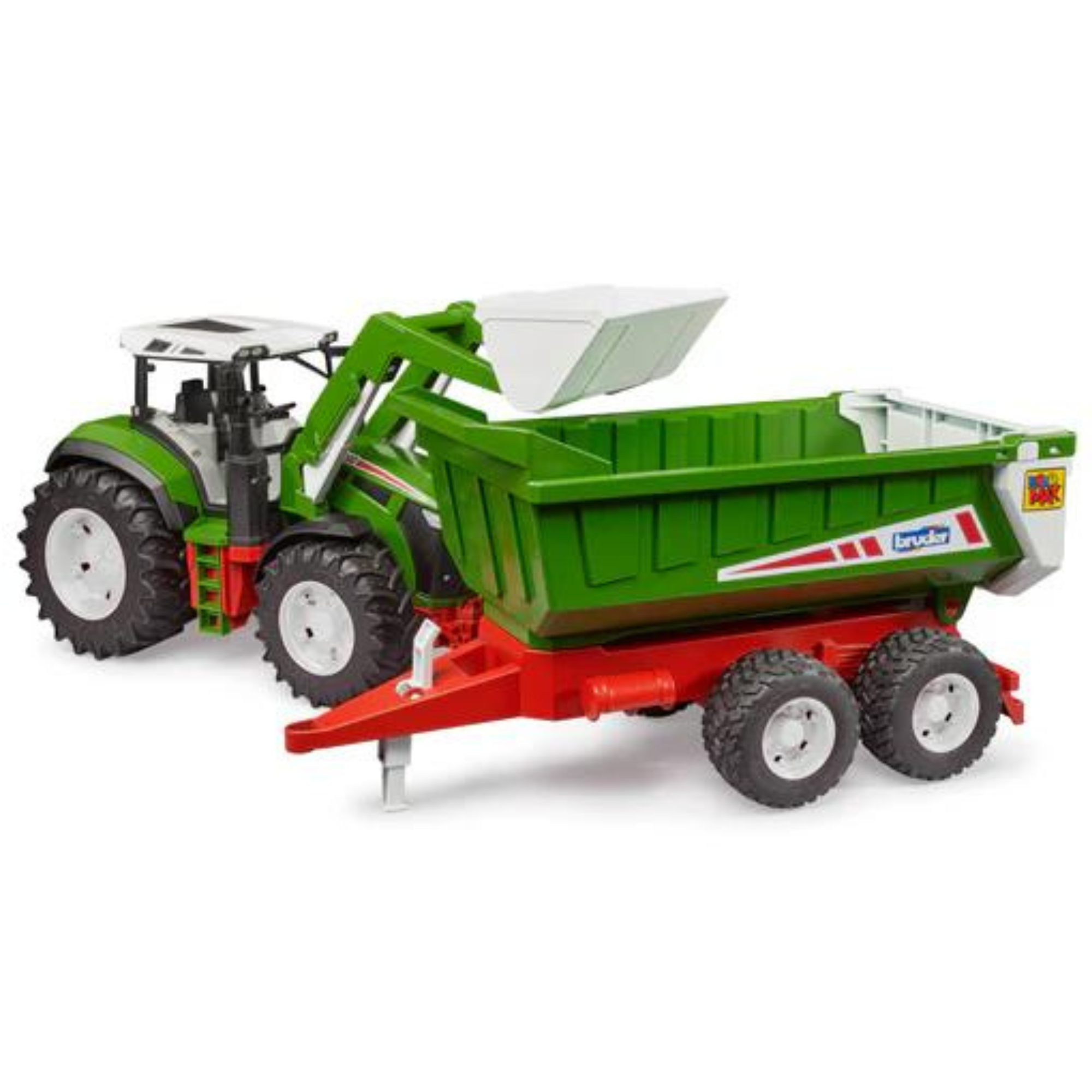 Roadmax Tractor with Frontloader & Tipping Trailer