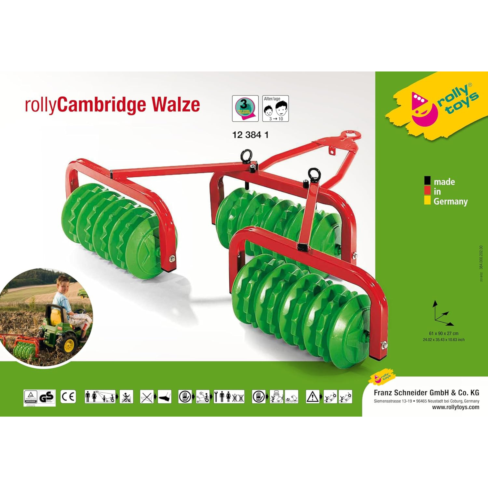 Rolly Toys Triple Roller for Rolly Pedal Tractor