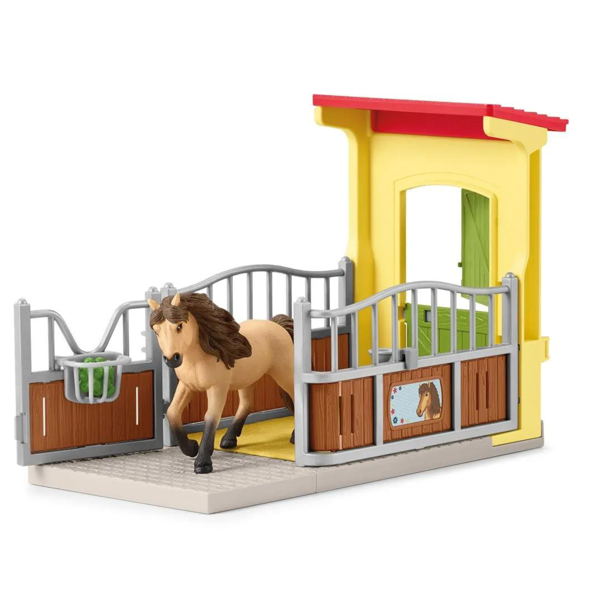 Schleich Pony Box with Iceland Pony Stallion