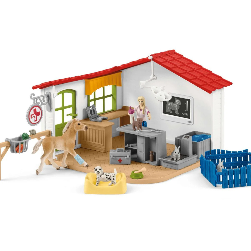 Schleich Veterinarian practice with pets 42502