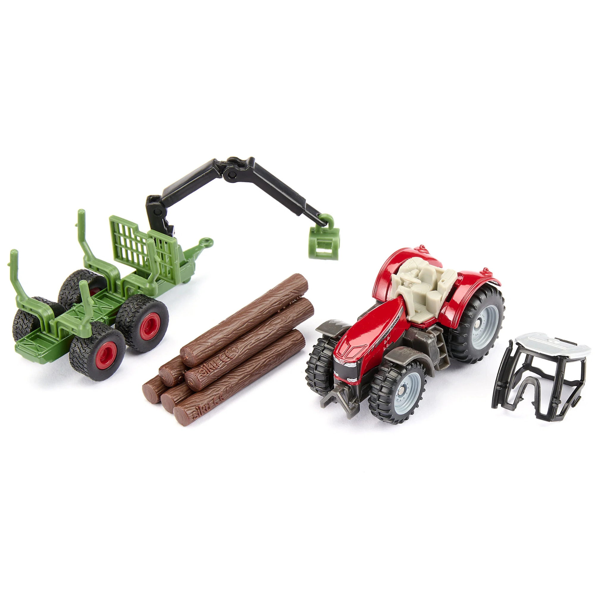Mini Massey Ferguson Tractor with Forestry Trailer