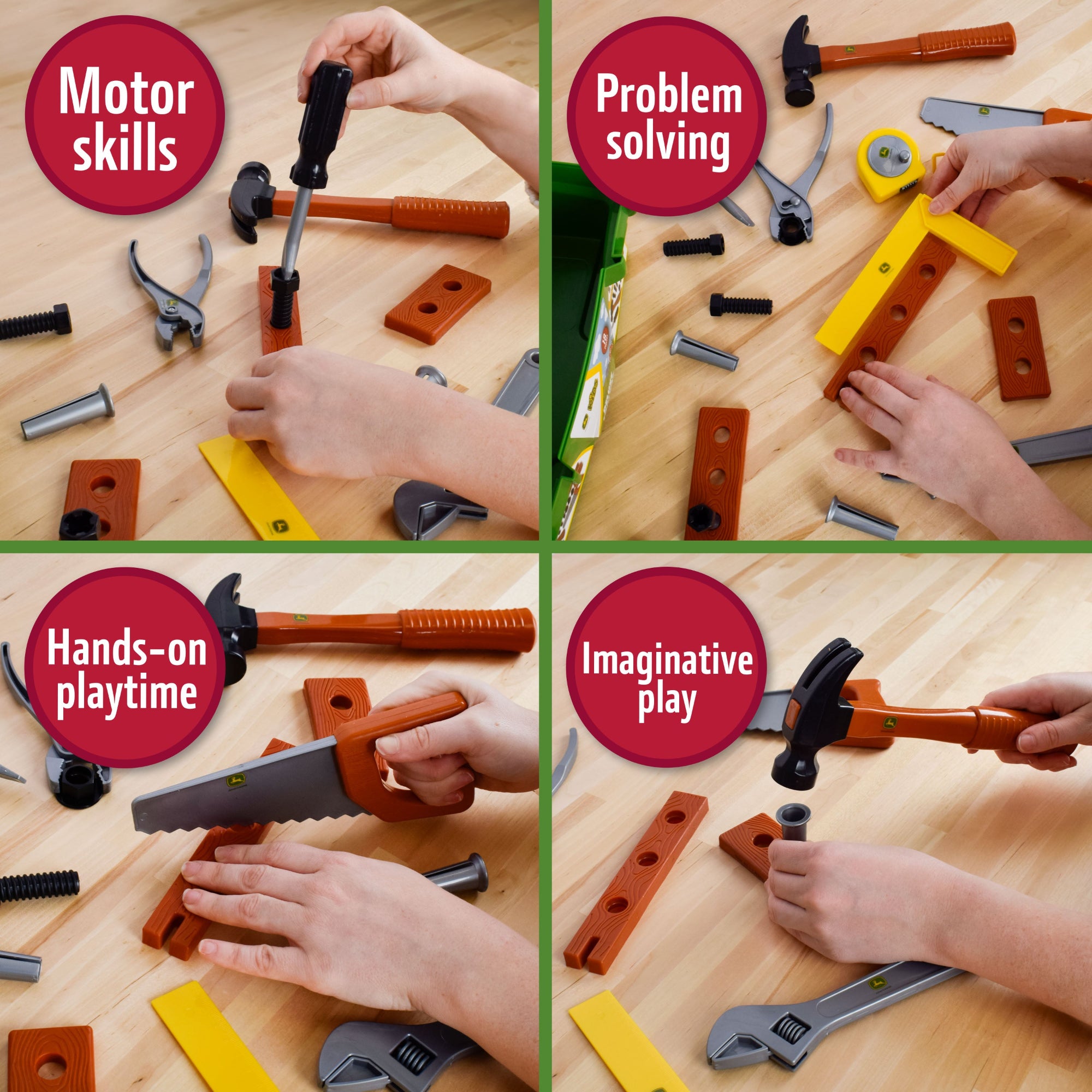 John Deere 18 Piece Deluxe Tool Box