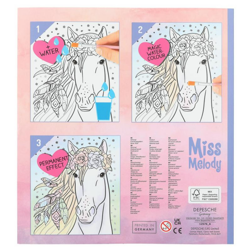 Miss Melody Water Colourbook