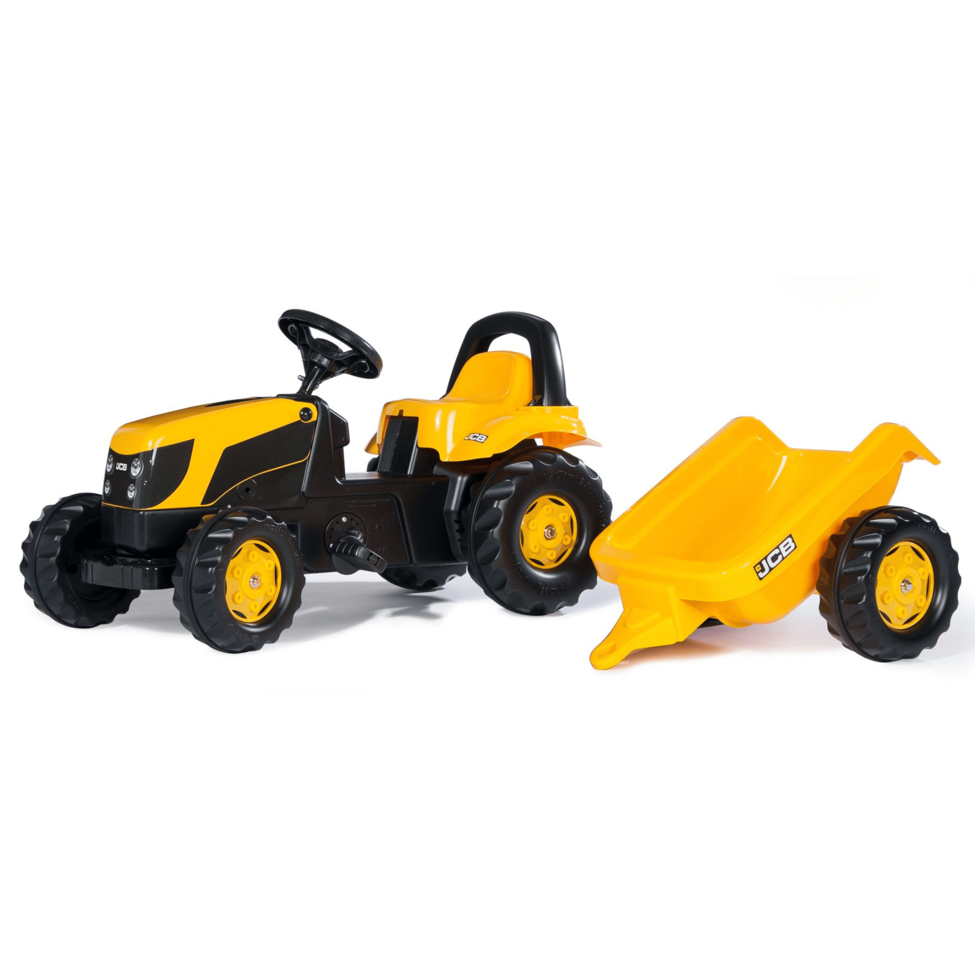 Rolly Kid JCB Pedal Tractor Trailer 012619