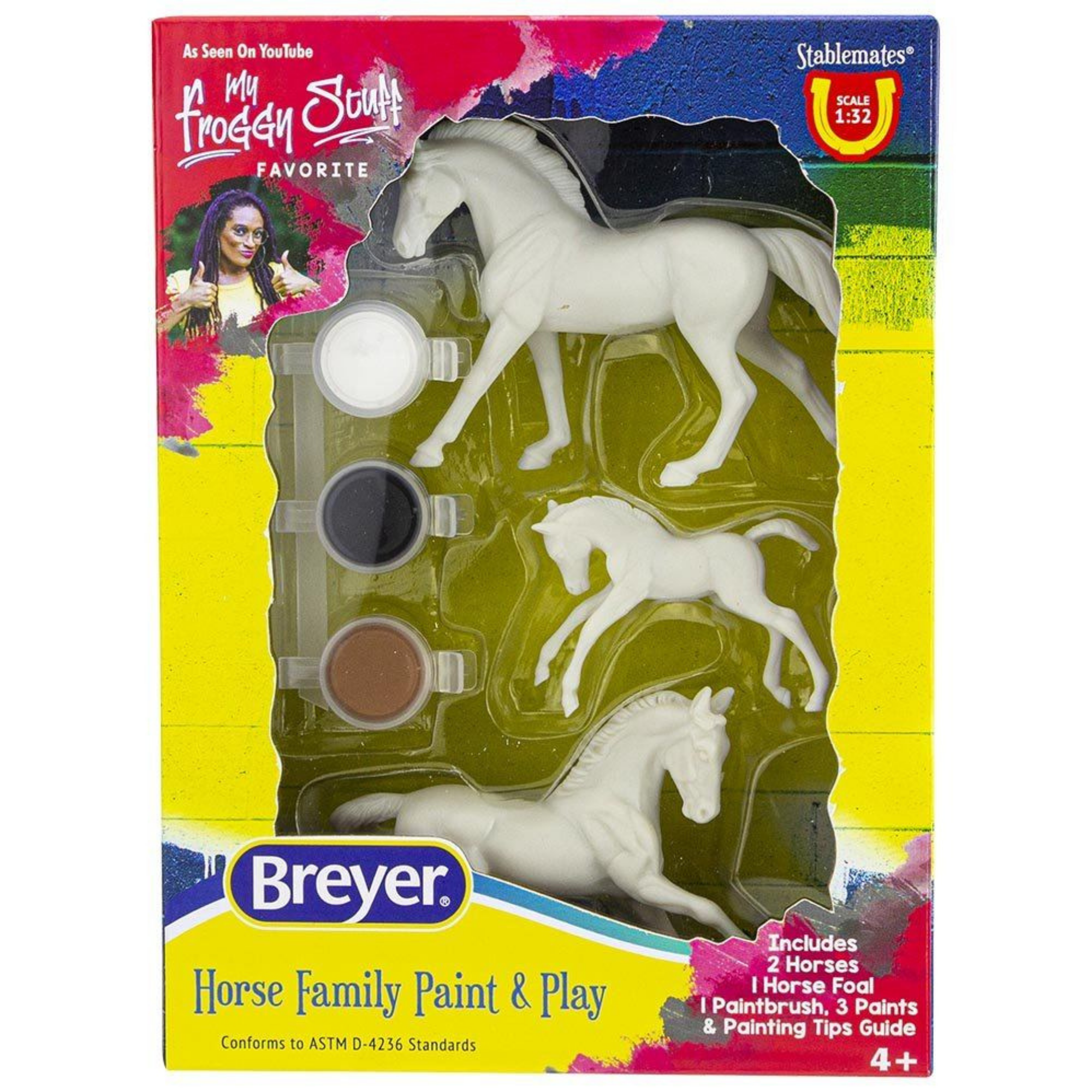 Breyer Stablemates Horse Family Paint & Play