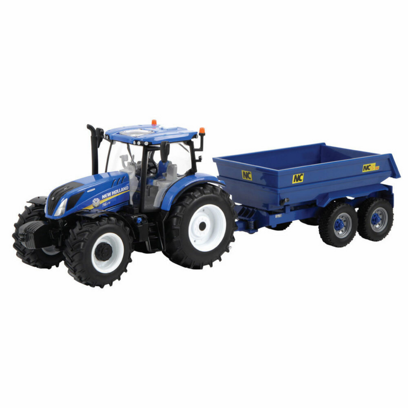 Britains Farm Toys New Holland T6 Tractor with Trailer