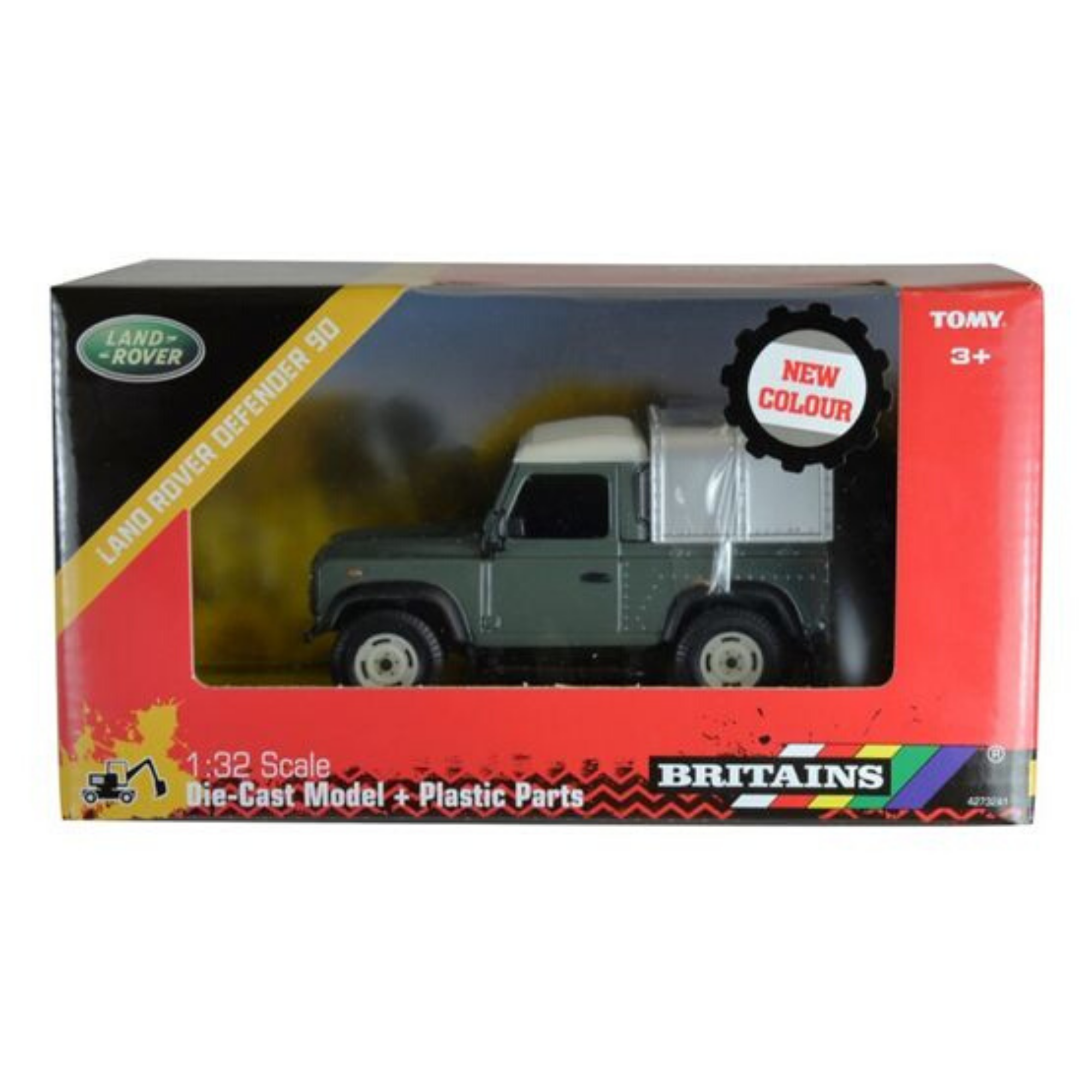 Britains Green Land Rover Defender 90 with Canopy 42732A1