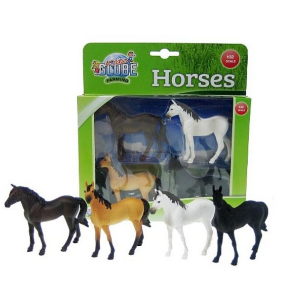 Farming Horse 4 pcs 1_32 Kids Globe 570199