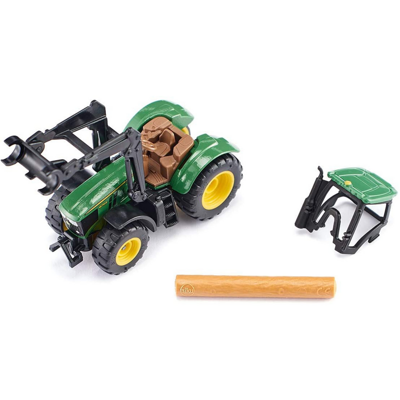Siku Mini John Deere Toy Tractor with Log Grabber 1540