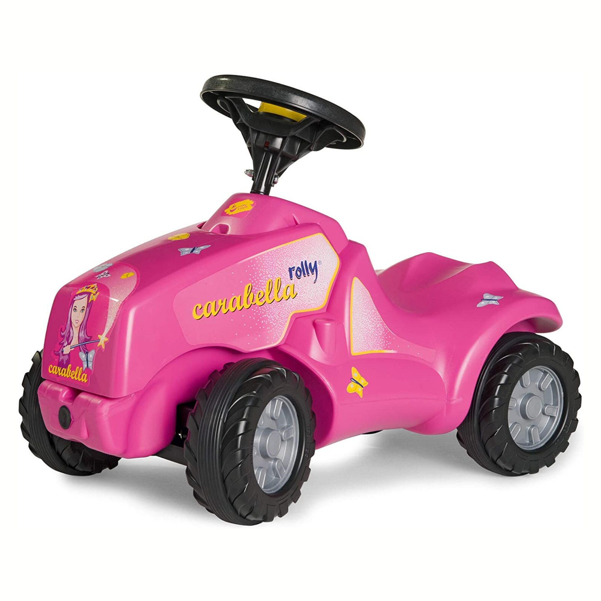 Pink tractor shop ride on toy
