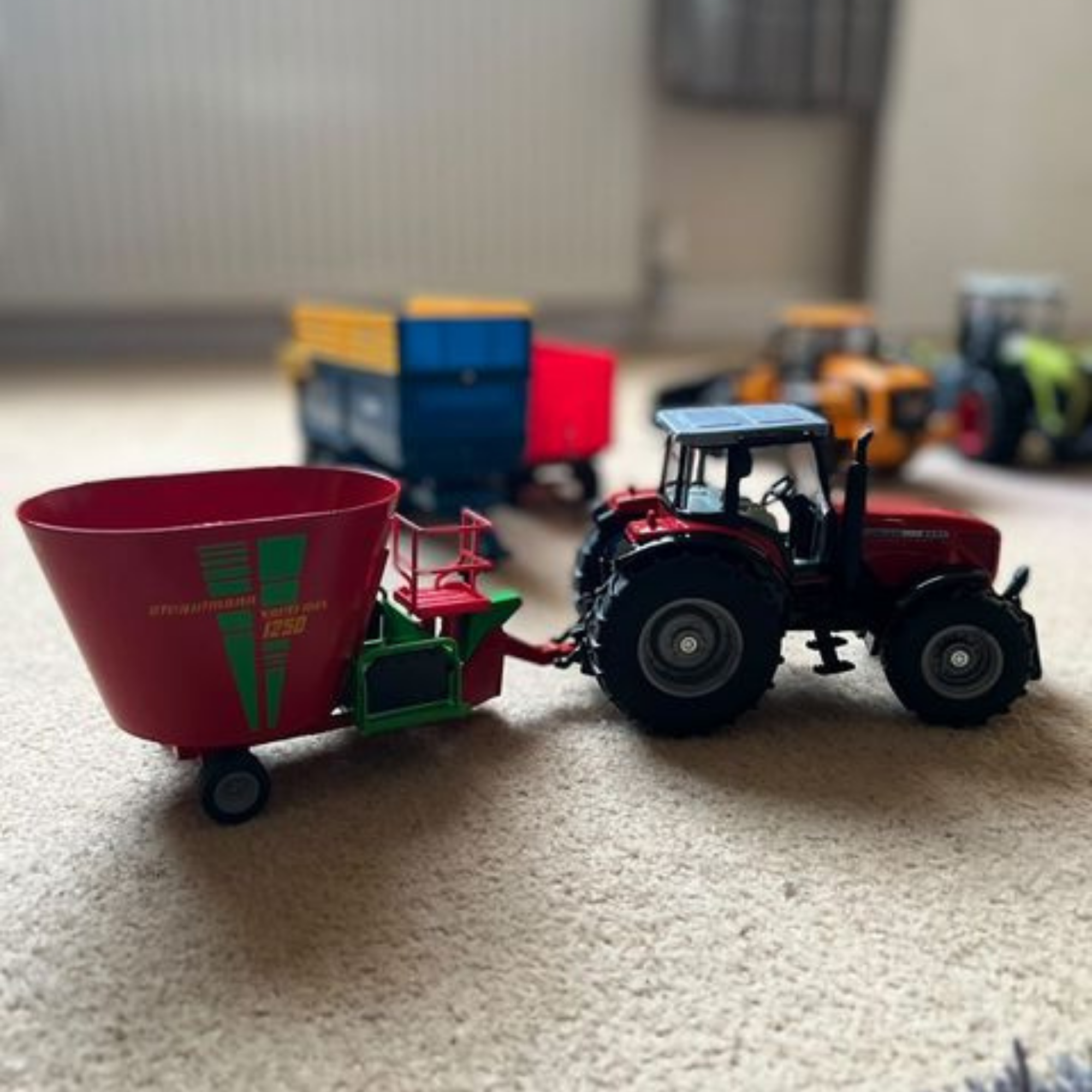 Siku 2450 Red Fodder Mixing Wagon