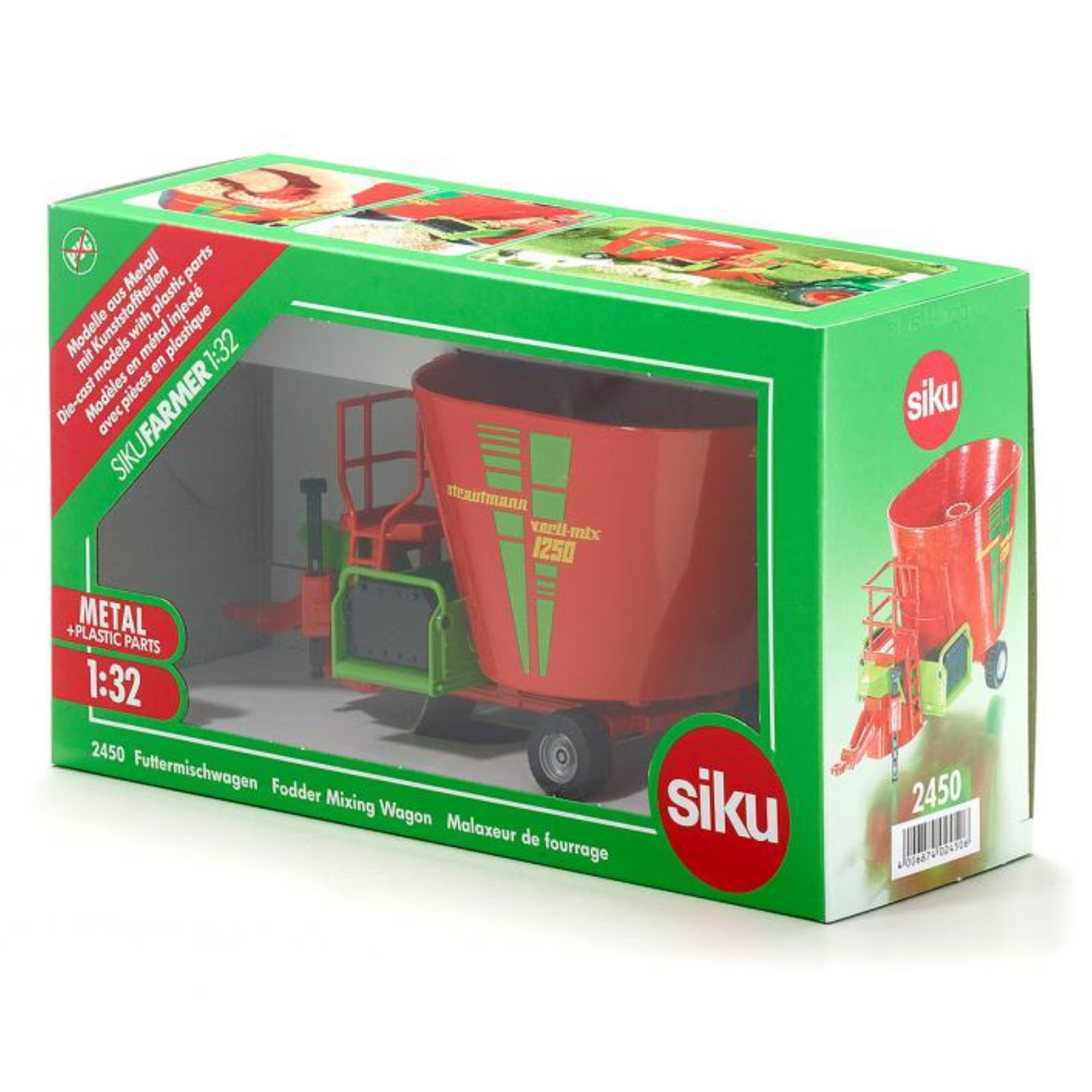 Siku 2450 Red Fodder Mixing Wagon