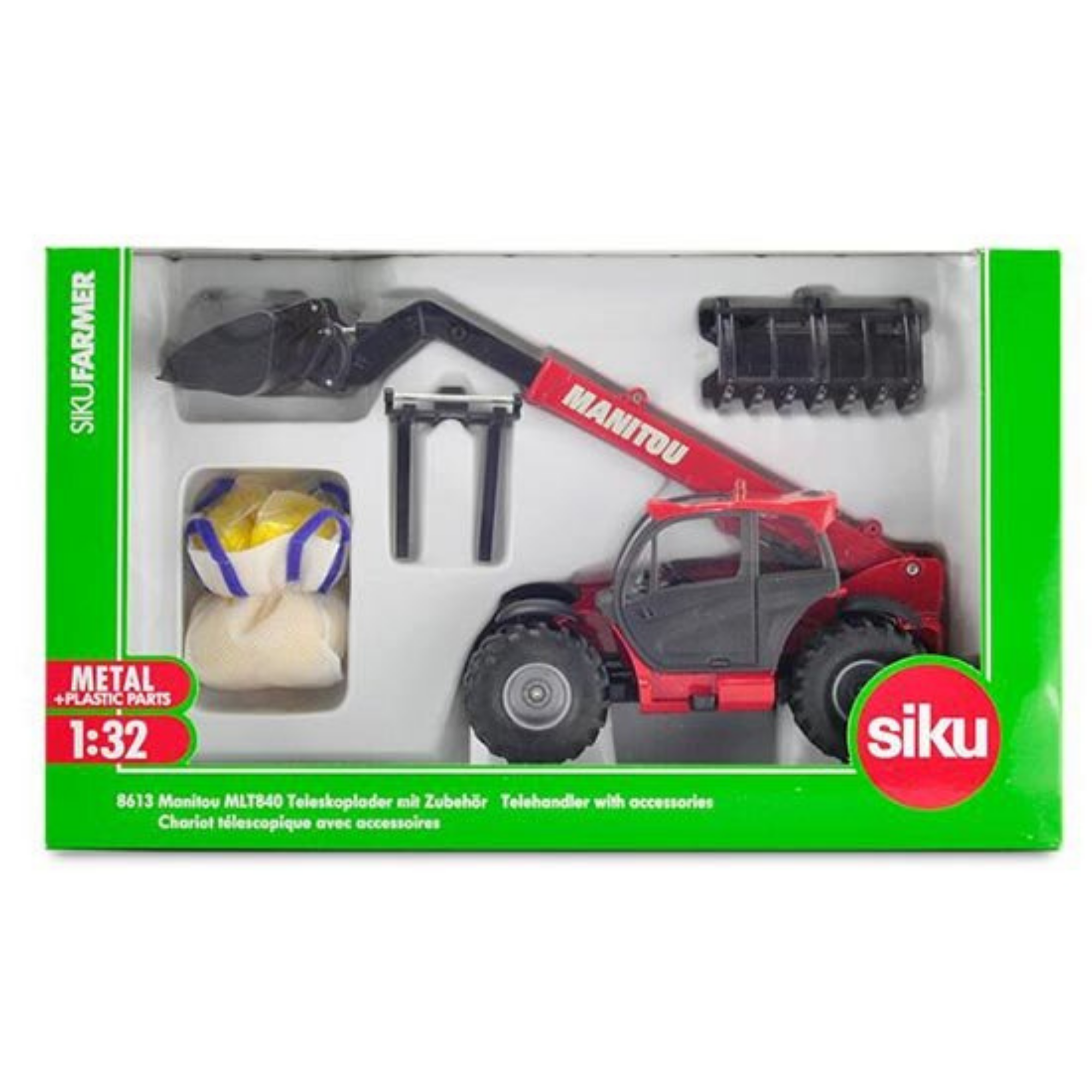 Siku Manitou MLT840 Telehandler with Accessories 8613