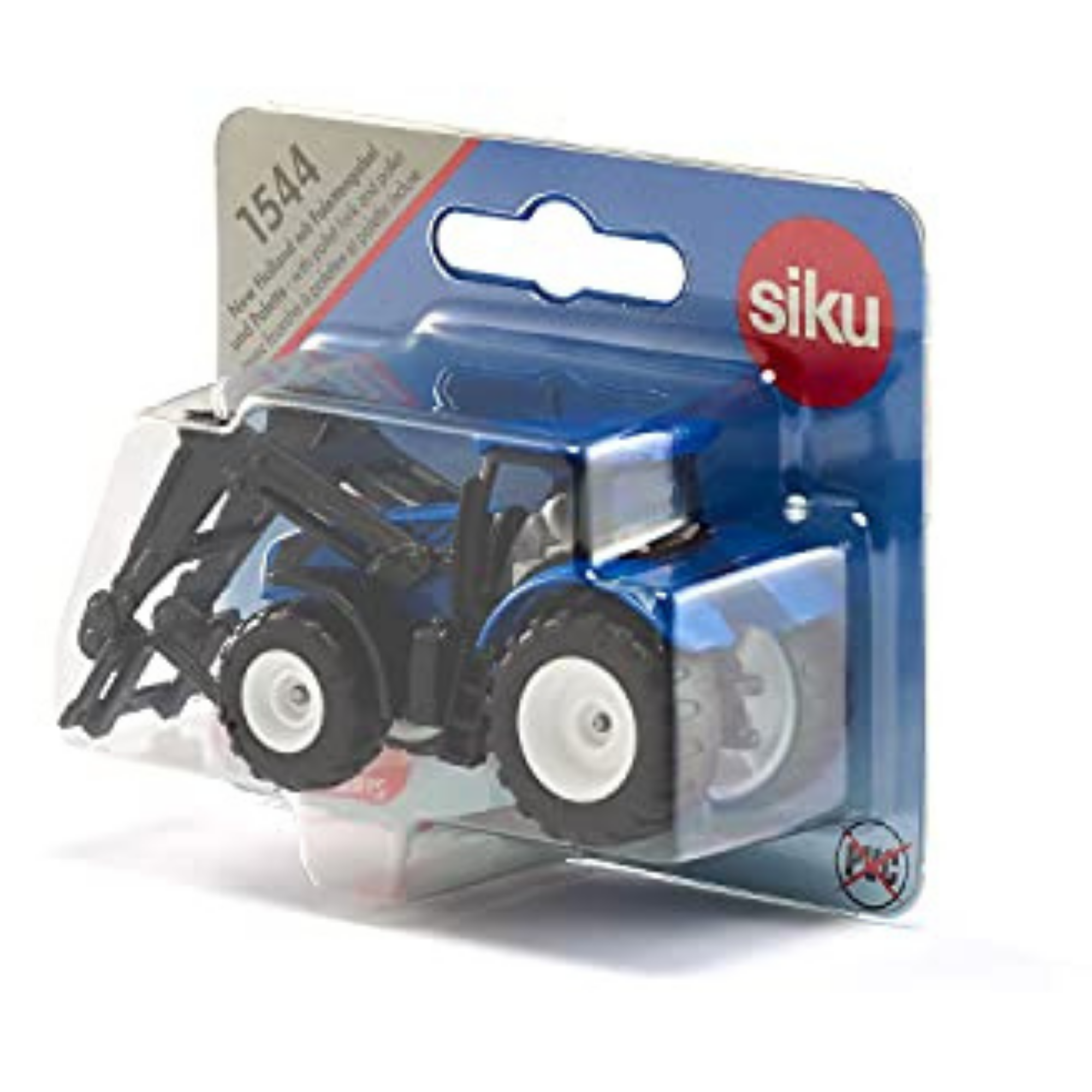Siku Mini New Holland Tractor with Pallet Fork & Pallet