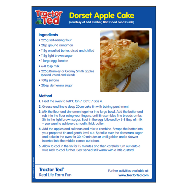 Tractor Ted Dorset Apple Cake Recipe