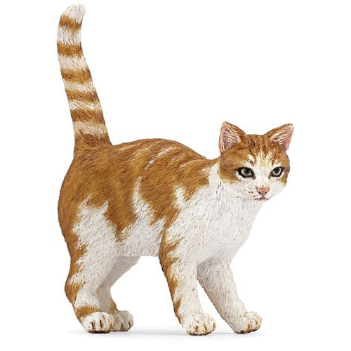 Papo Red and White Cat