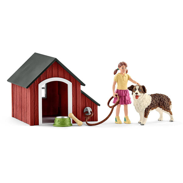 Schleich Dog Kennel with dog 42376