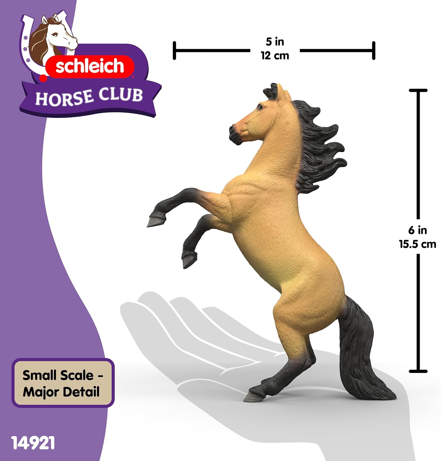 Schleich Mustang Stallion size details