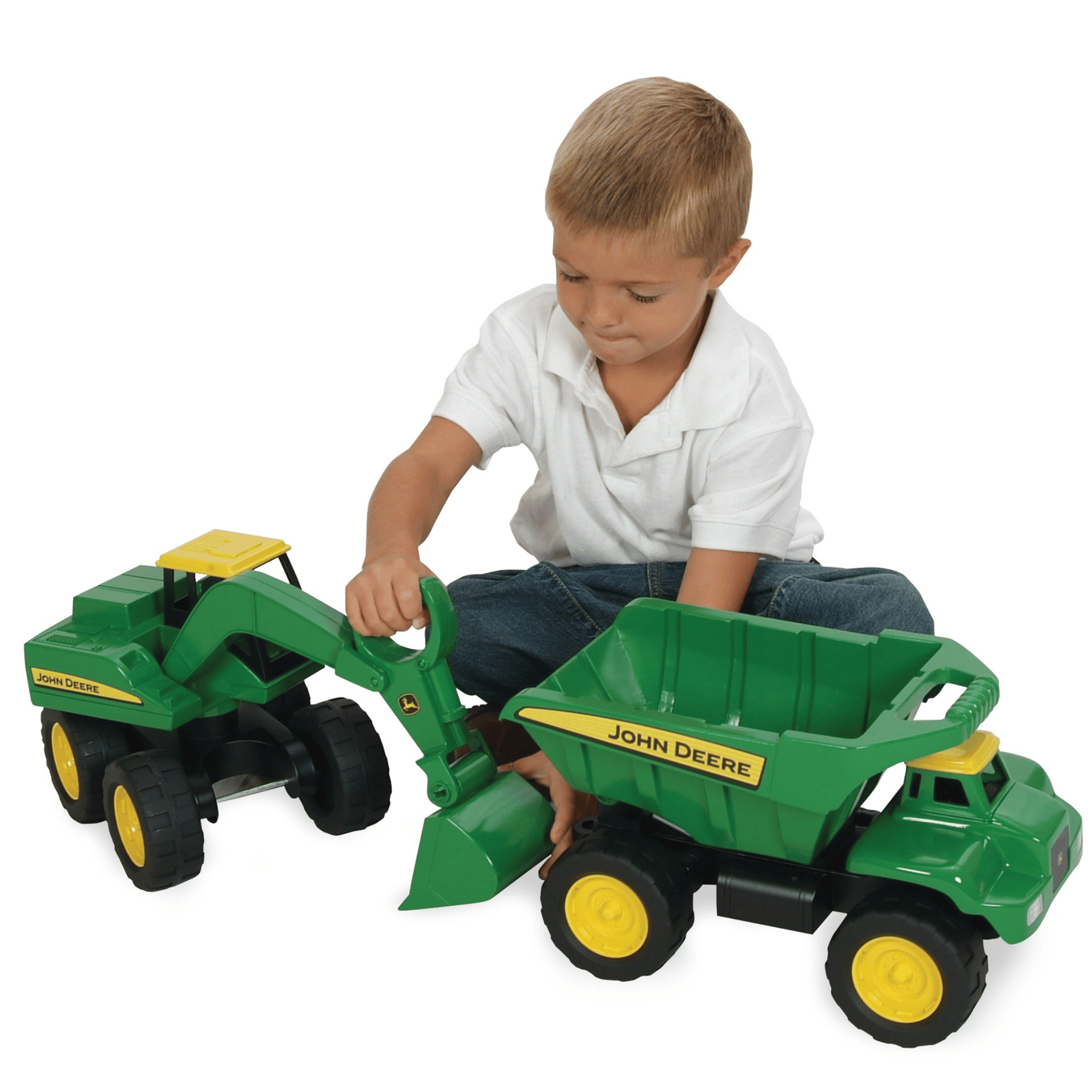 Big Scoop John Deere Excavator & Dump Truck