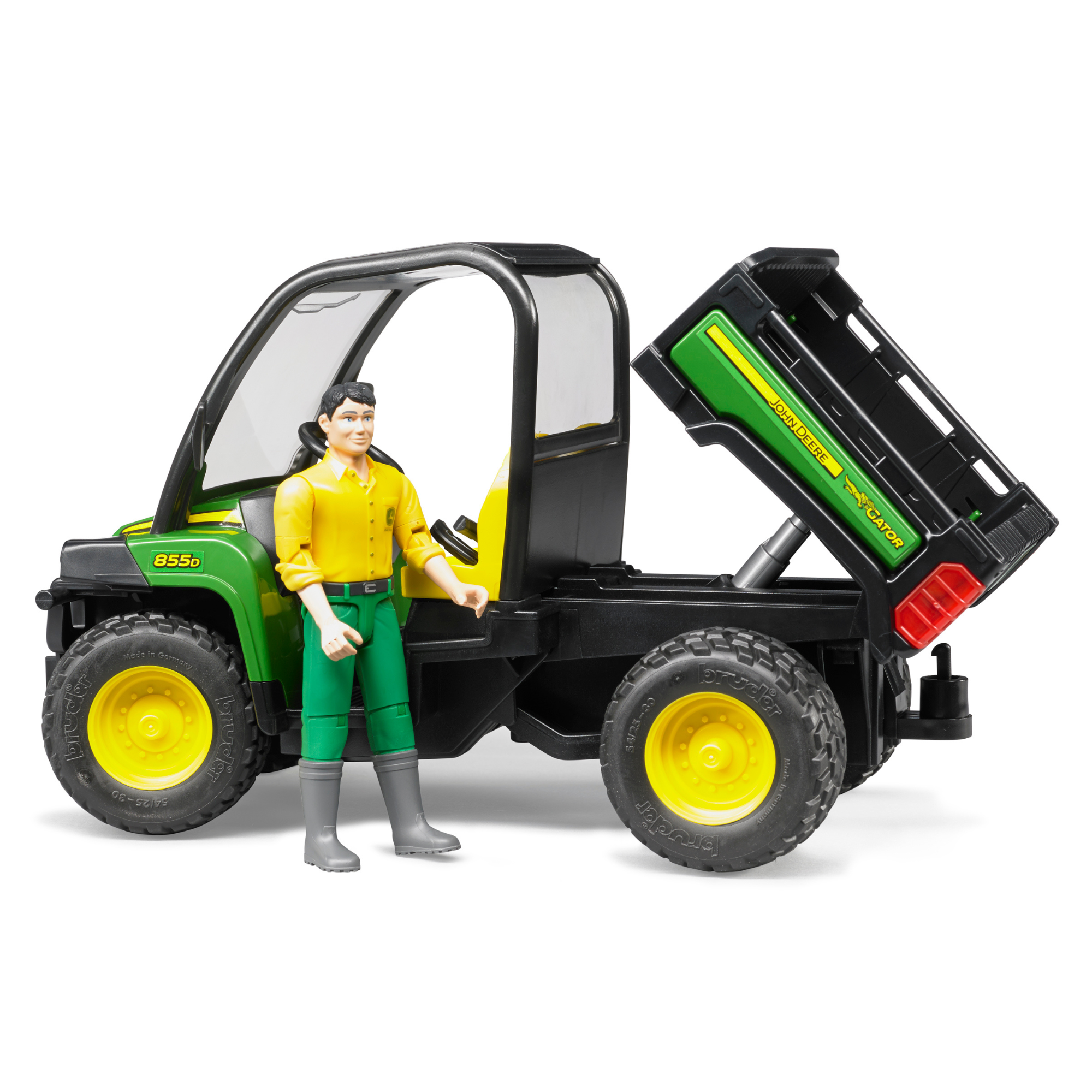 Bruder Toys John Deere Gator XUV 855D with Driver