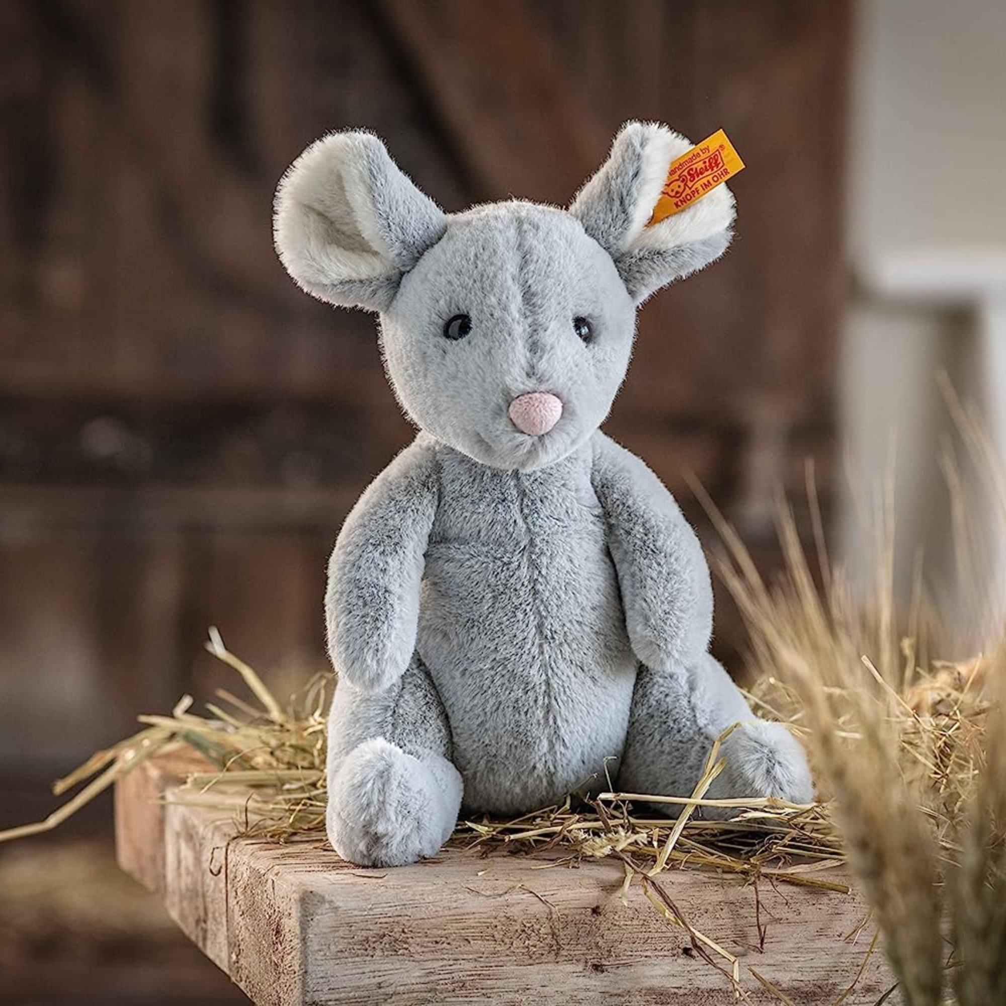 Steiff Cheesy Mouse Sitting -  19cm