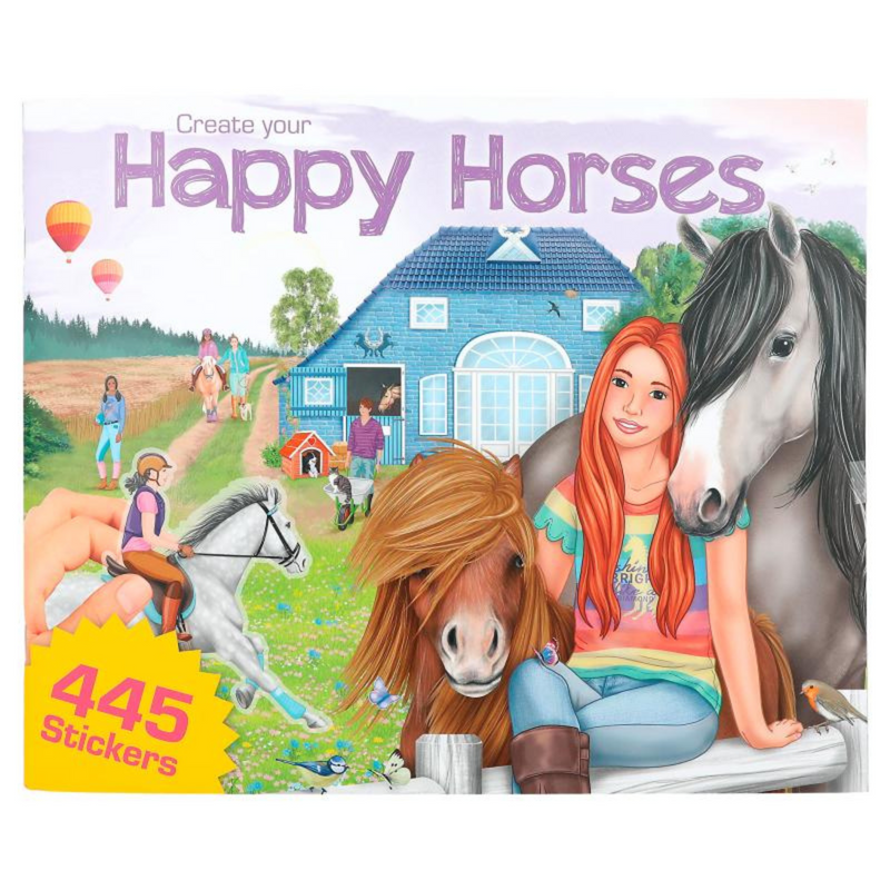 Miss Melody Create Your Happy Horses Colouring Book