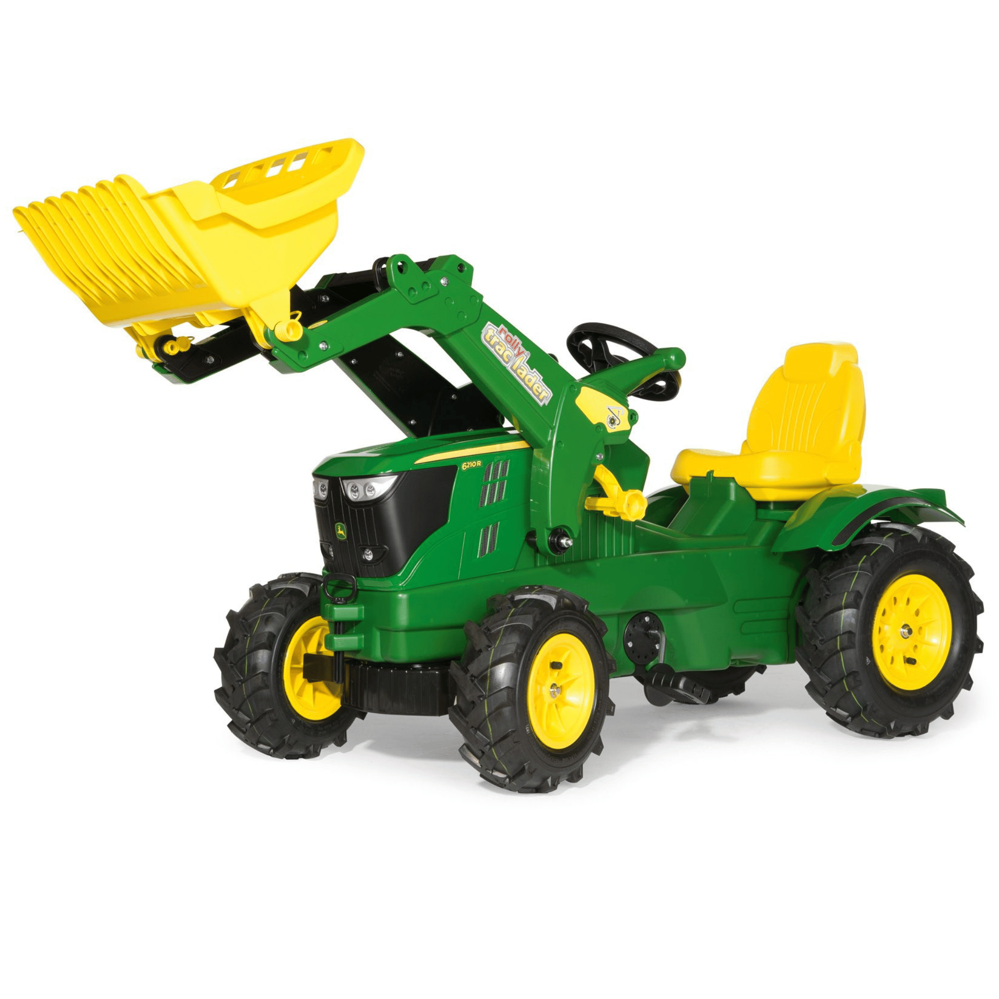 611102 Rolly Toys Farmtrac John Deere 6210R with Frontloader & Pneumatic Tyres