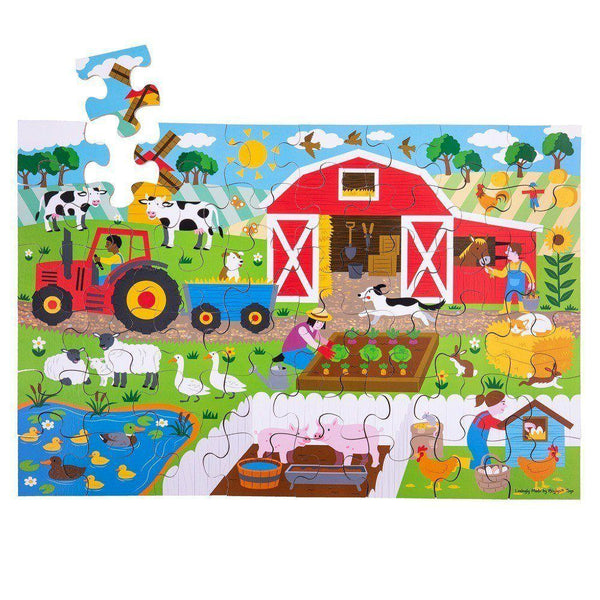 Farmyard Wooden Floor Puzzle, 48 pieces
