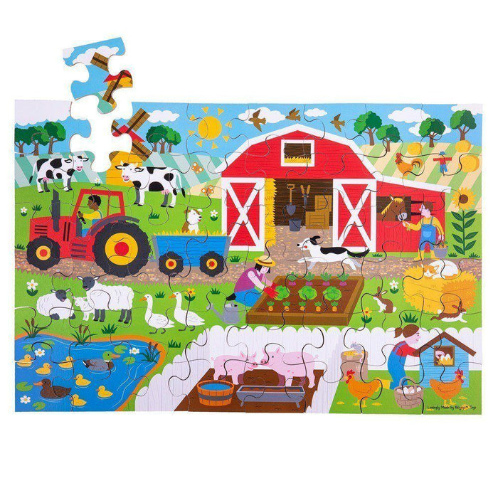 Farmyard Wooden Floor Puzzle, 48 pieces