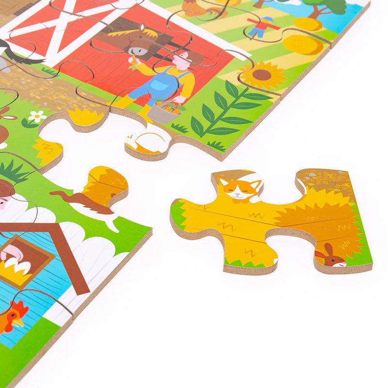 Farmyard Wooden Floor Puzzle, 48 pieces