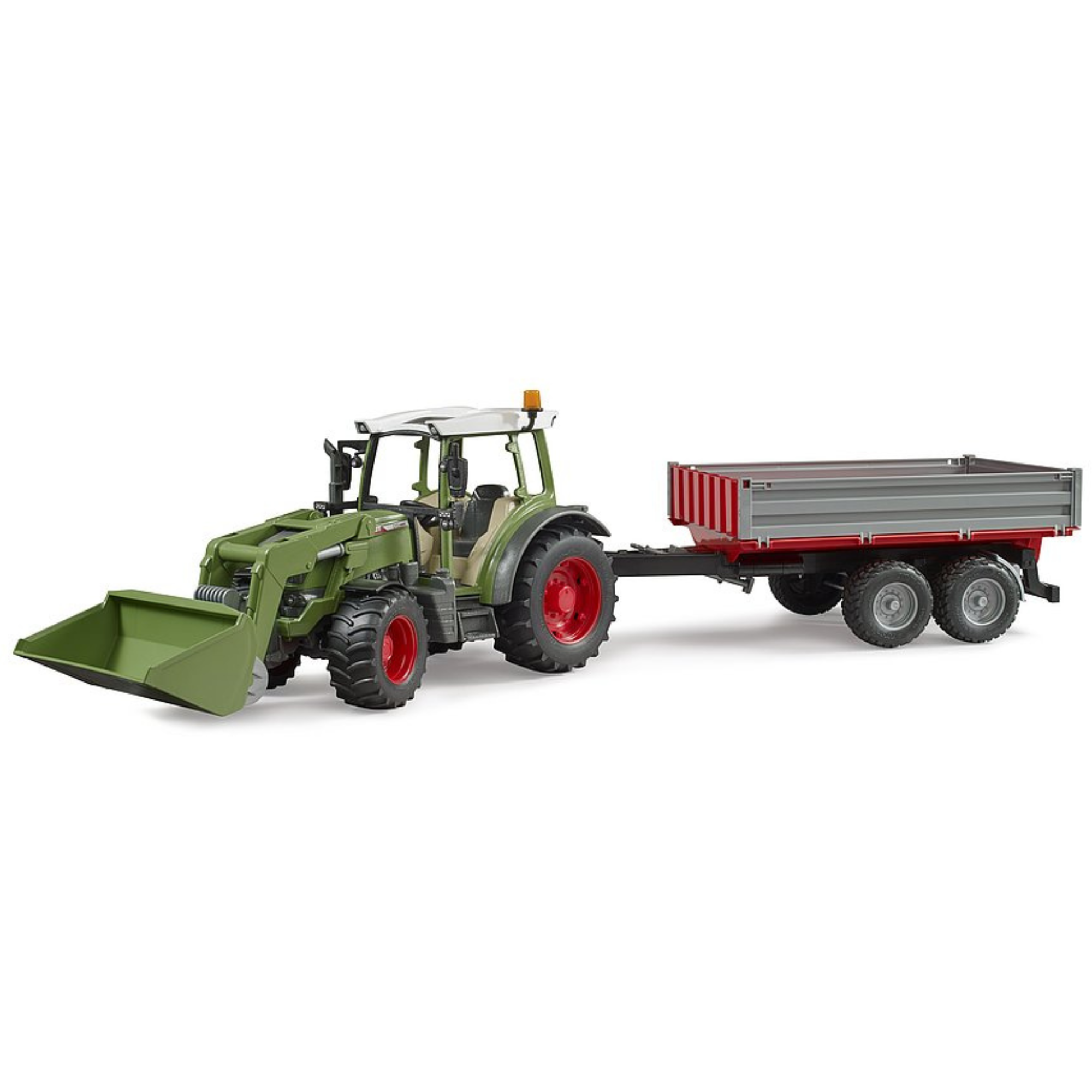 Bruder Toys Fendt Vario W/Front Loader & Tipping Trailer 02182
