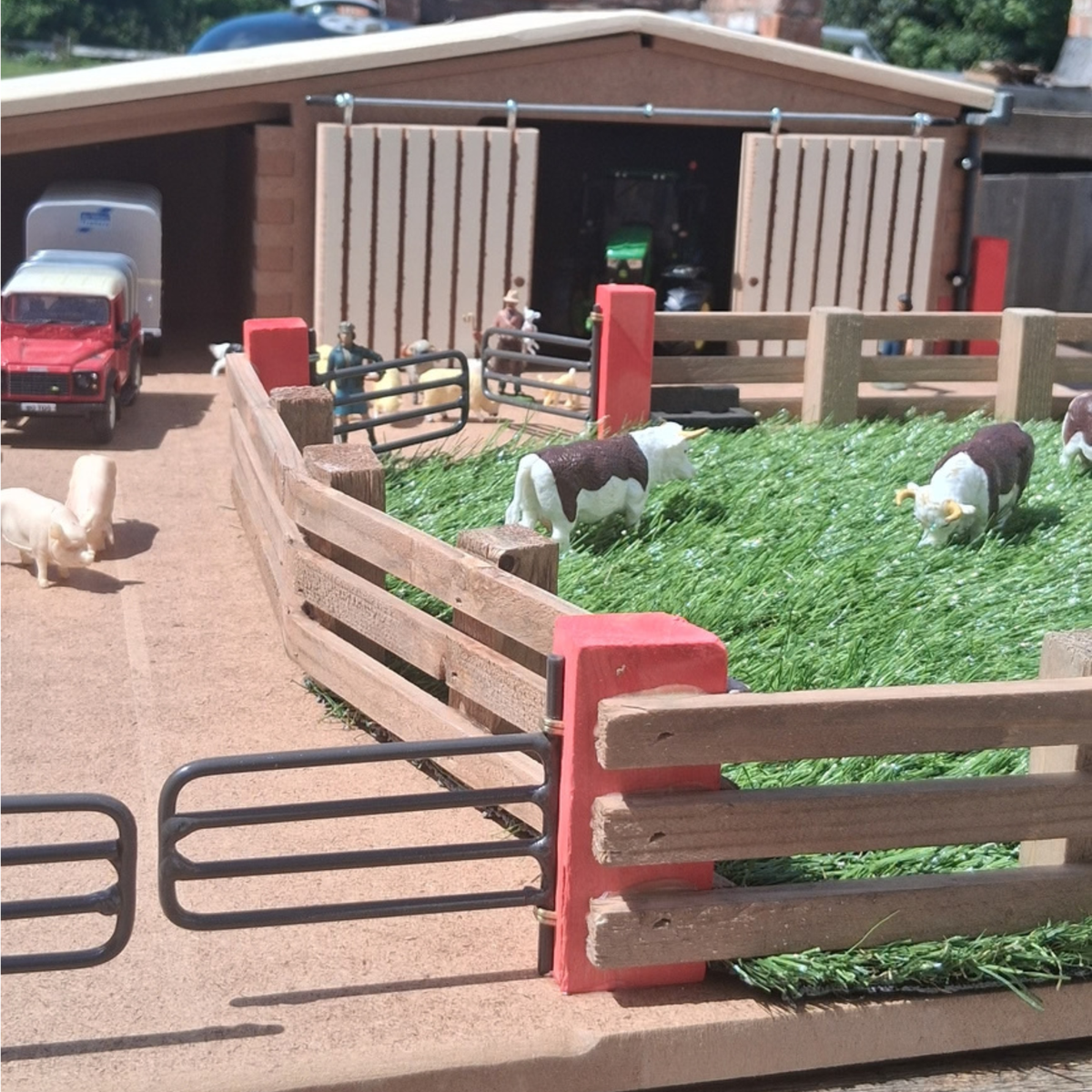 Handmade Wooden First Farm Playset
