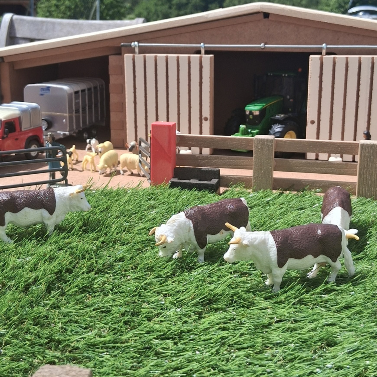 Handmade Wooden First Farm Playset