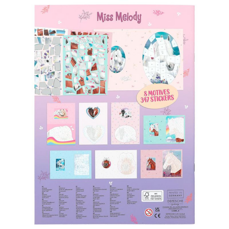 Miss Melody Horse Number Sticker Book