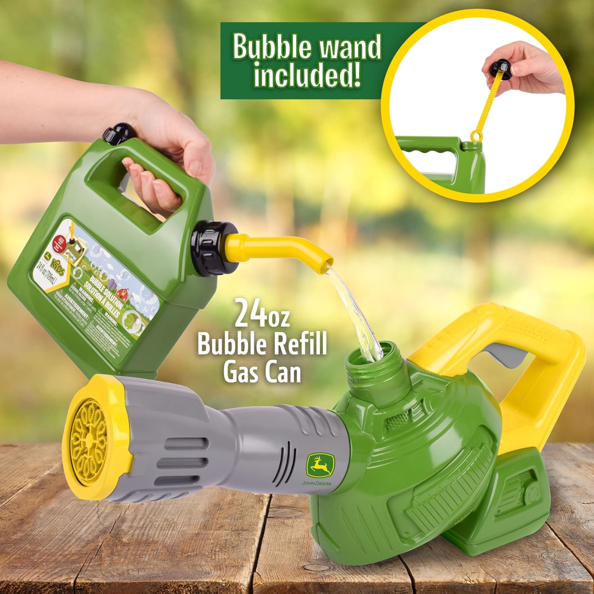 John Deere Bubble Leaf Blower Toy