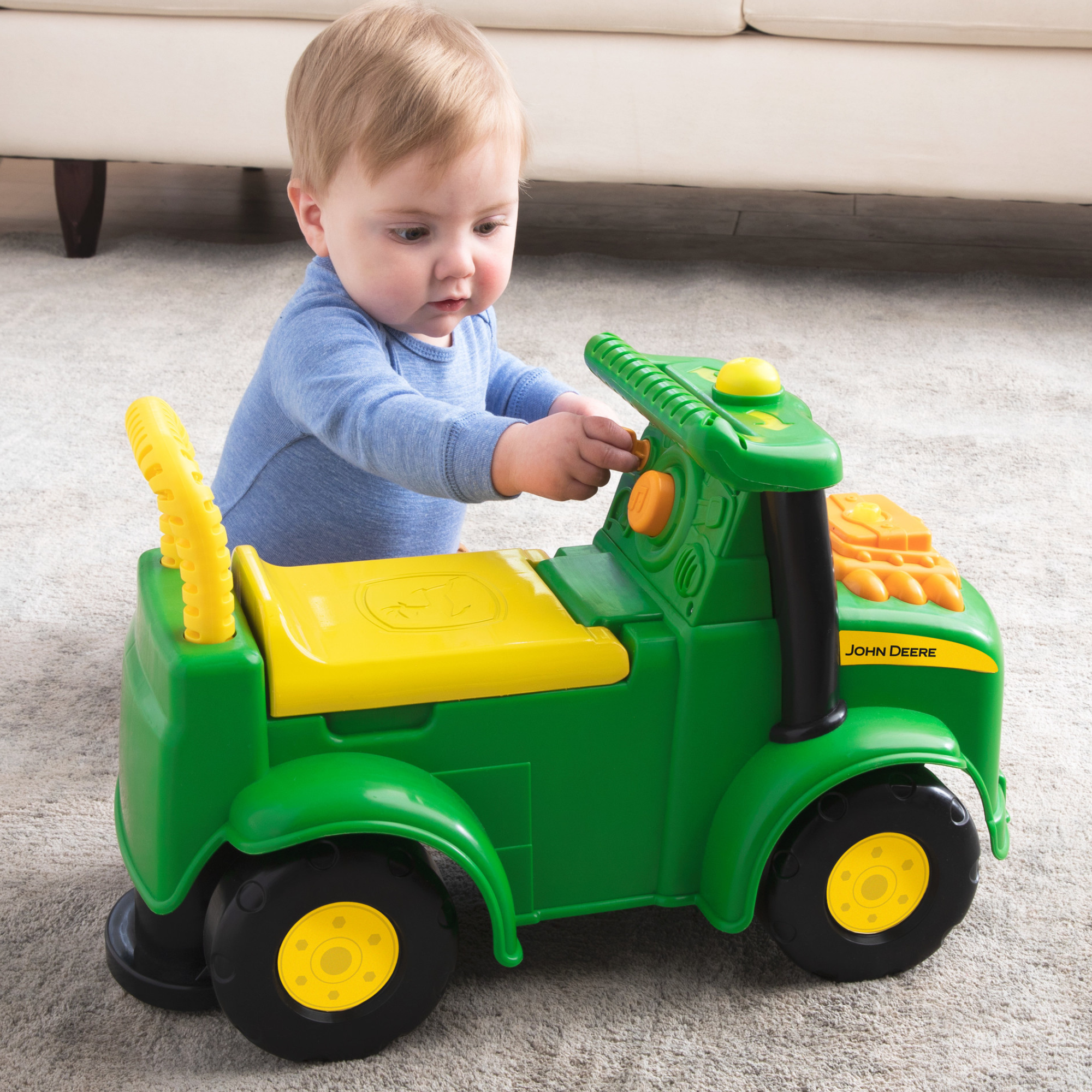John Deere Johnny Tractor Ride On with Lights & Sounds